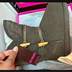 Kids Brown Suede Boots